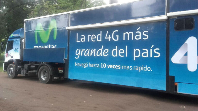 Movistar y LG realizarán demostraciones de 4G en un camión que recorrerá la Argentina