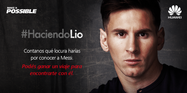 Huawei presenta concurso para conocer a Messi en Barcelona