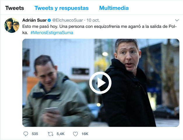 Adrián Suar protagoniza campaña para tomar conciencia