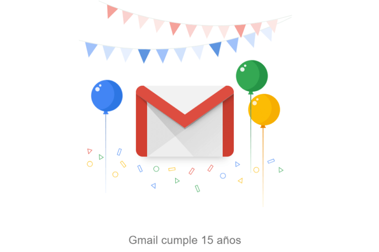 Gmail cumple 15 años y los festeja con nuevas y mejores funciones