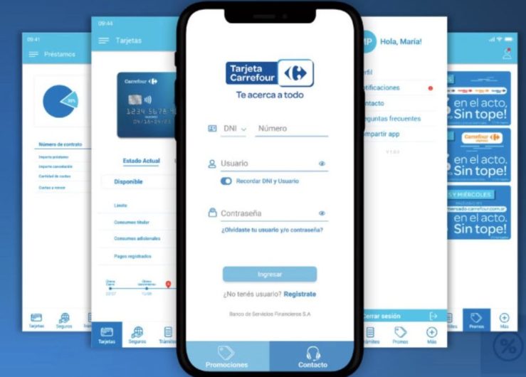 Carrefour Argentina presentó la aplicación para celulares de su tarjeta de crédito